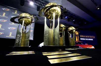 2013 World Car Award trophies