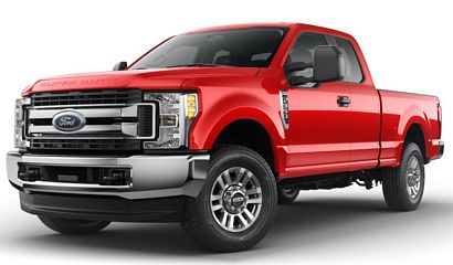 2017 Ford Super Duty STX front 3/4 view