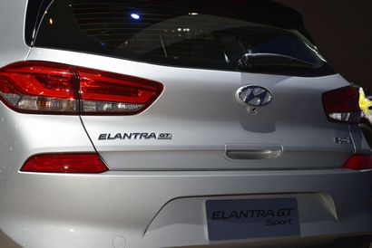 2018 Hyundai Elantra GT rear fascia detail