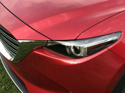 2016 Mazda CX-9 Grand Touring AWD headlamp and grille detail