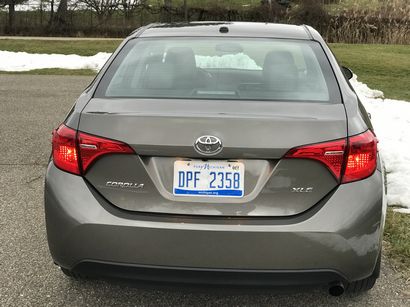 2017 Toyota Corolla XLE rear fascia
