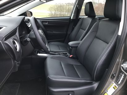 2017 Toyota Corolla XLE front seat detail