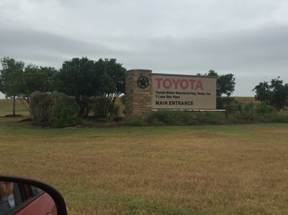Entrance to Toyota Motors Manufacturing Texas