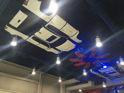 Toyota Motors Manufacturing Texas lobby ceiling