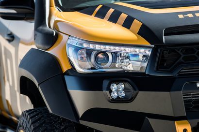 Toyota HiLux Tonka Concept headlight and fender detail